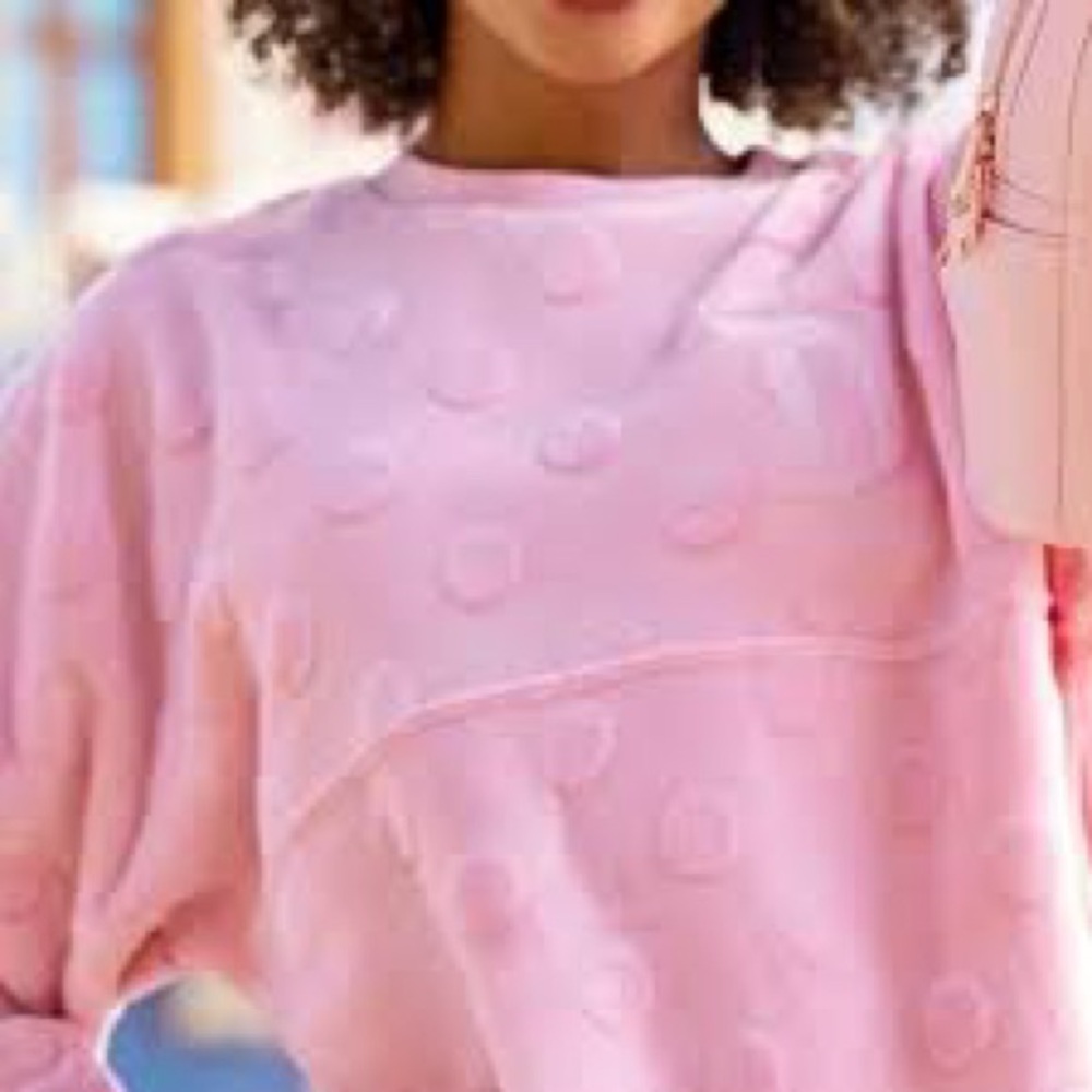 NWT‎ Disney Parks Resort Pink Pullover – Size XXL | Rare & Cozy